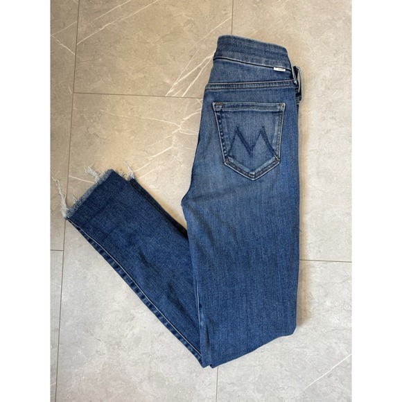 Mother Denim The Looker Ankle Fray Jeans,  As Seen On Martha Hunt Size 25 - Picture 4 of 8